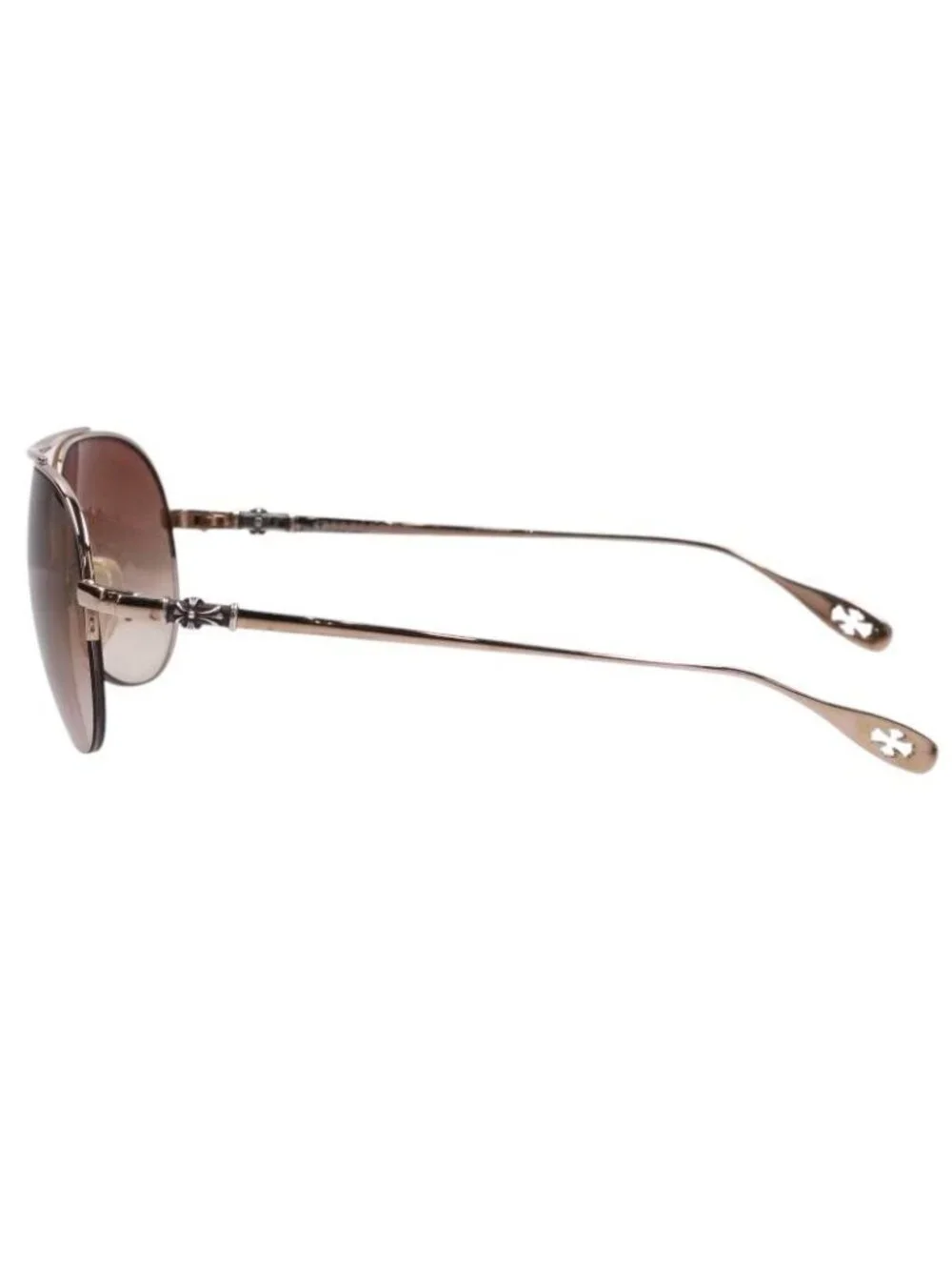 Chrome Hearts I CH Cross Temple Teardrop Sunglasses Eyewear